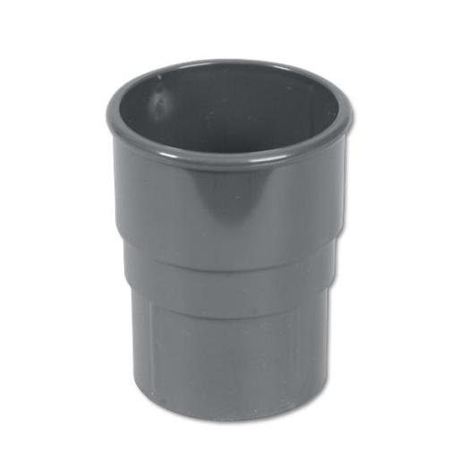 FloPlast Grey Round Downpipe Socket