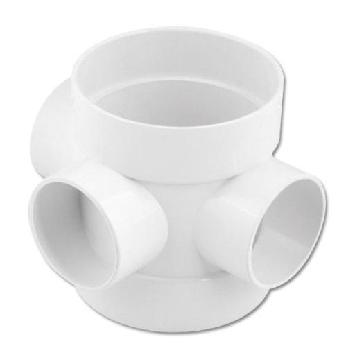 FloPlast White Short Boss Pipe