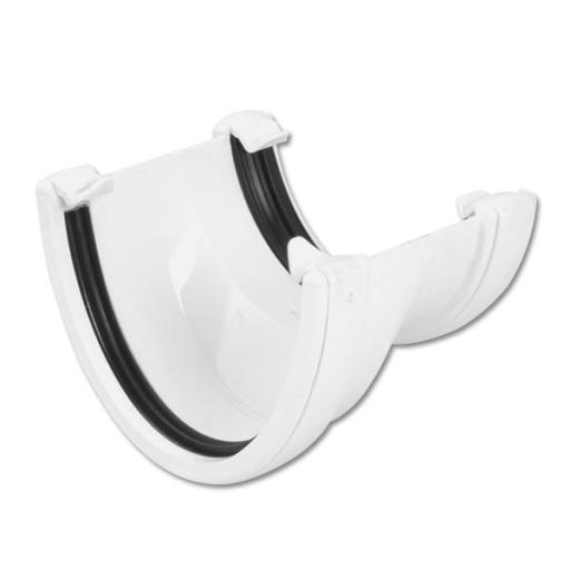 FloPlast White High Capacity to Half Round Gutter Adaptor