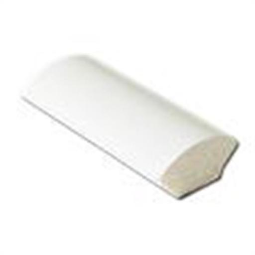 Foiled White uPVC Quadrant Trim - 5m