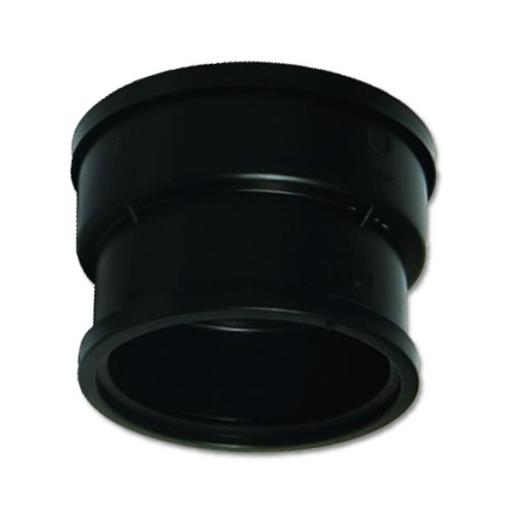 FloPlast Black Supersleve Clay Underground Adaptor