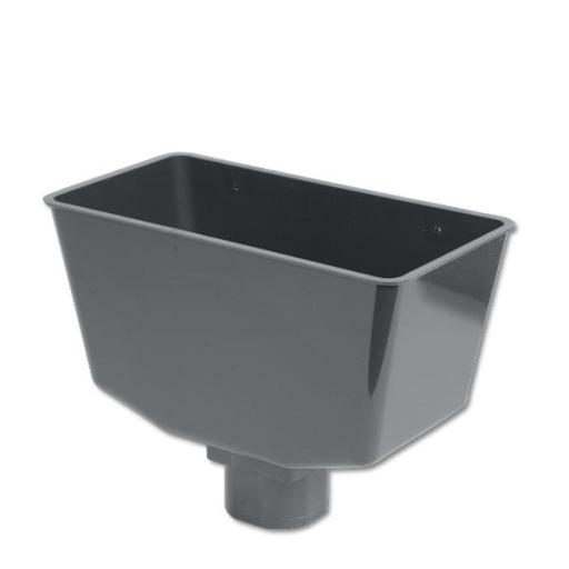 FloPlast Grey Downpipe Hopper Head