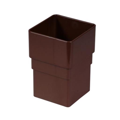 floplast brown square downpipe socket connector