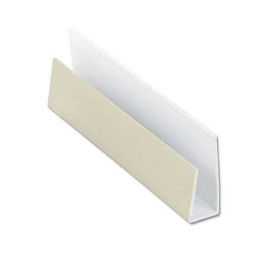 Cream uPVC Soffit J Trim - 5m