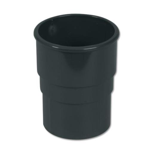 FloPlast Anthracite Grey Round Downpipe Socket