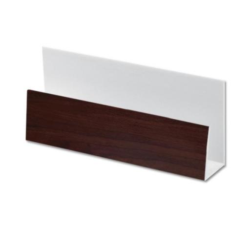 Rosewood uPVC Shiplap Cladding U Trim - 5m