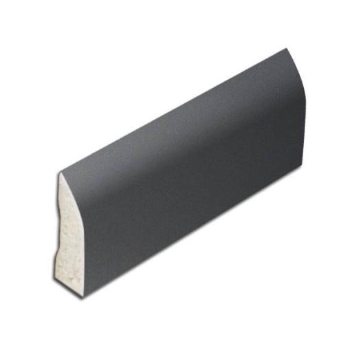 dark grey smooth 20mm edge fillet trim 5m length