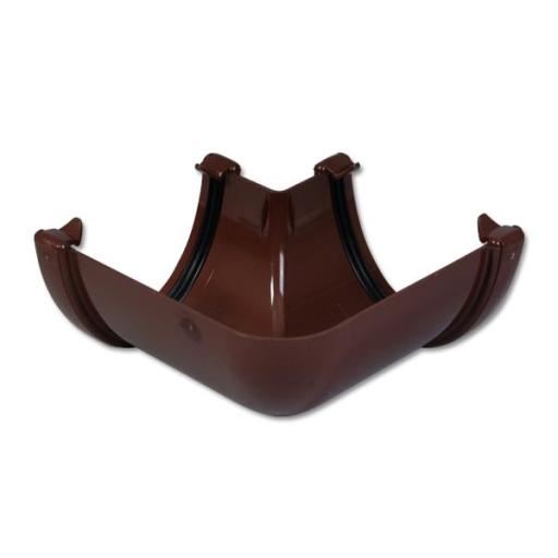 floplast brown high capacity or deepflow 90° gutter angle