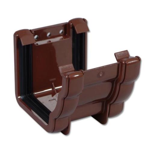 FloPlast Brown Ogee Gutter Union Bracket