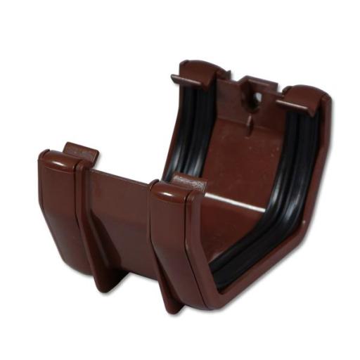 Floplast Brown Square Gutter Union Bracket