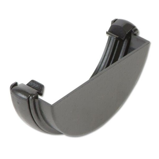 FloPlast RE1 Black Half Round Stop End Gutter Outlet, (L)40mm (Dia)112mm - View #11