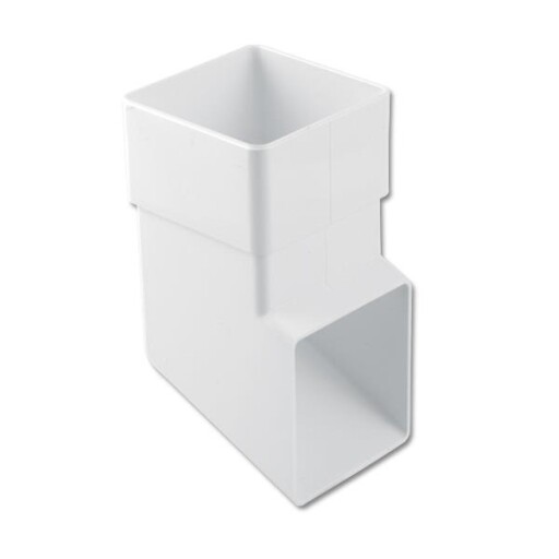 Floplast Coude 92.5° Pour Gouttière Carrée 65mm - Lot De 2 Blanc