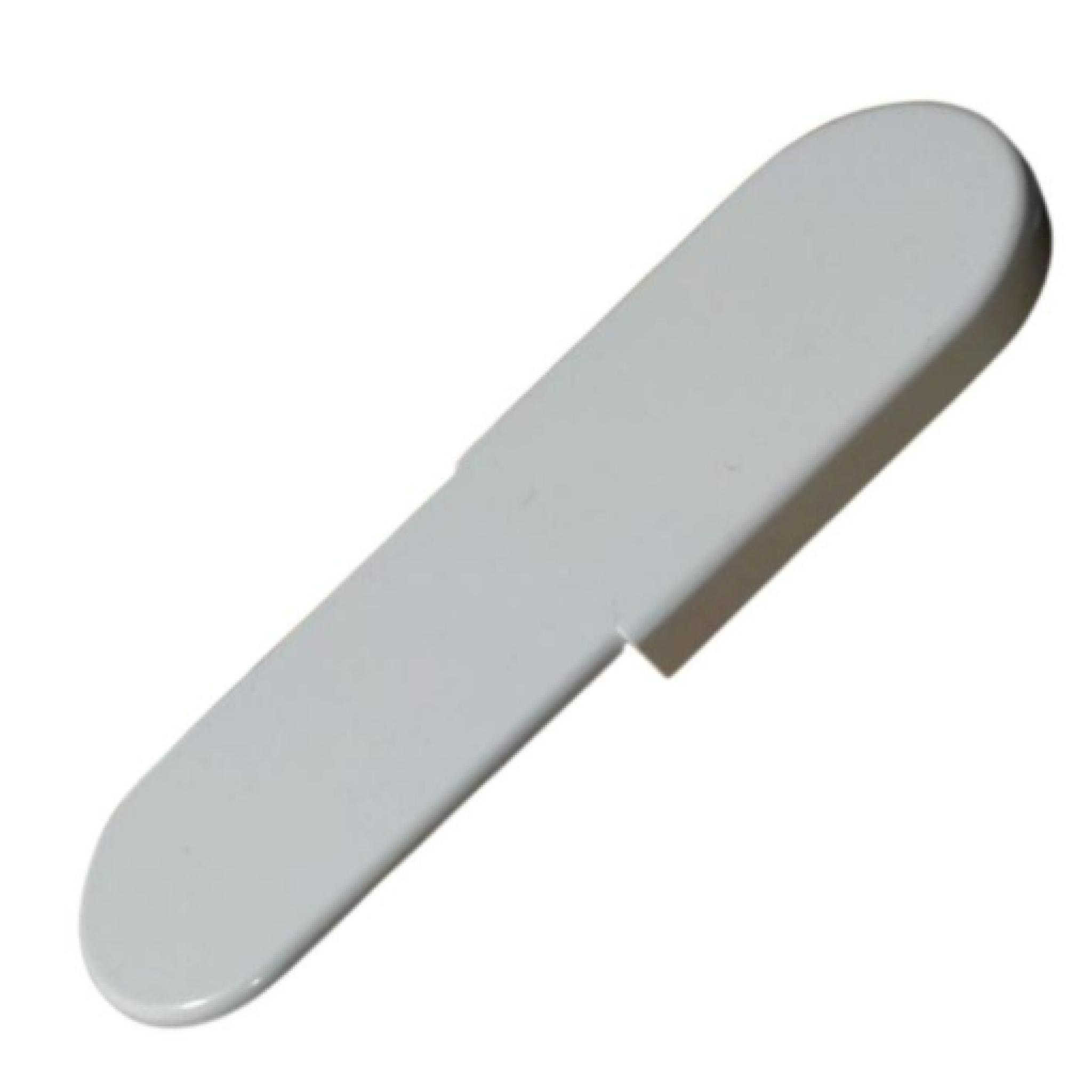 Pair 50mm Bullnose White Window Sill End Caps