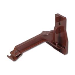 floplast brown ogee top hung gutter bracket