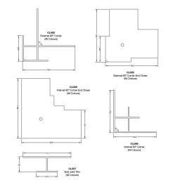 coastline cladding trim and end cap dimensions