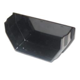 floplast black square gutter internal stop end