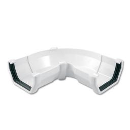 floplast white square gutter adjustable angle 50° to 156°