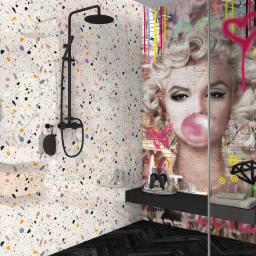 marilyn bubblegum splashbax bathroom panel