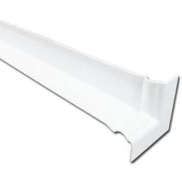 450mm white double ended ogee internal fascia corner