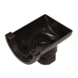 kalsi black round gutter stop end outlet