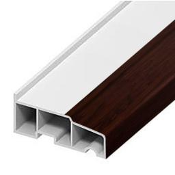 rosewood woodgrain upvc window cill 85mm