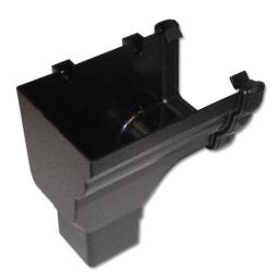 floplast ogee cast iron style left hand stop end outlet