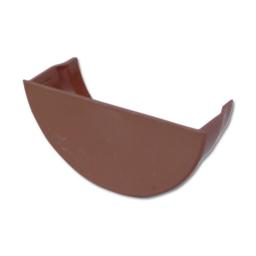 floplast brown round internal gutter stop end