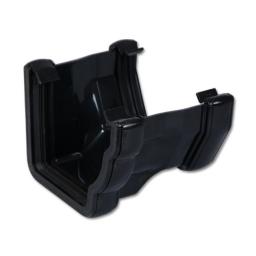 floplast black ogee to right hand square gutter adaptor connector