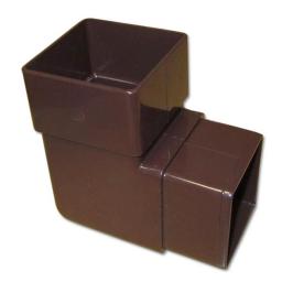 floplast brown square downpipe 90° bend