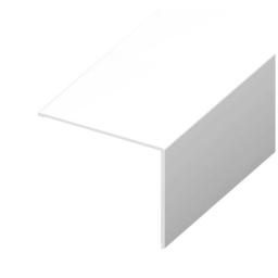 white pvc 65mm x 35mm rigid angle