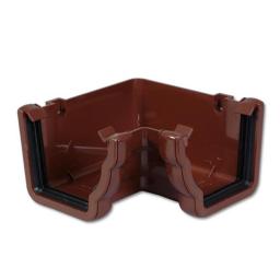 floplast brown ogee gutter internal 90° angle