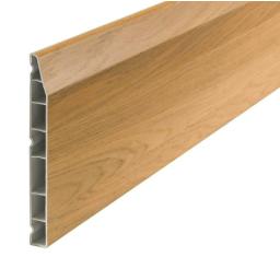 english oak 150mm chamfered skirting board skc150lo2