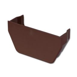floplast brown square gutter internal stop end