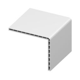 white pvc 100mm x 80mm hollow rigid angle