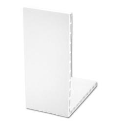 white rigid 100mm by 80mm hollow angle