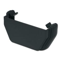 floplast anthracite square external gutter stop end