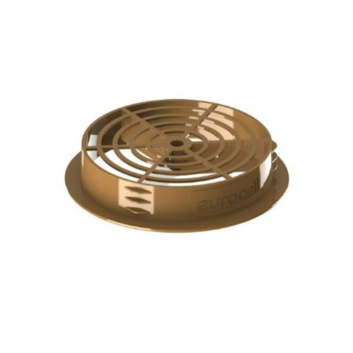 Soffit Board Circular Disk Vent Golden Oak