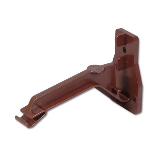 floplast brown ogee top hung gutter bracket