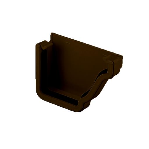 Brown Ogee Gutter Right Hand External Stop End