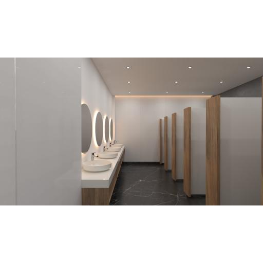 white 3mm toilet hygienic cladding