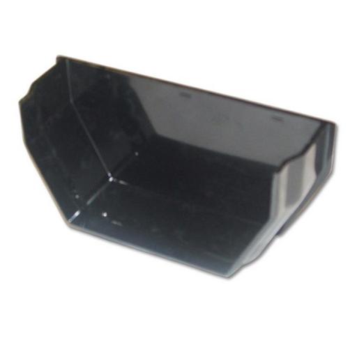 floplast black square gutter internal stop end