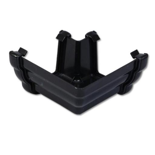 floplast black ogee gutter 90° external corner joint