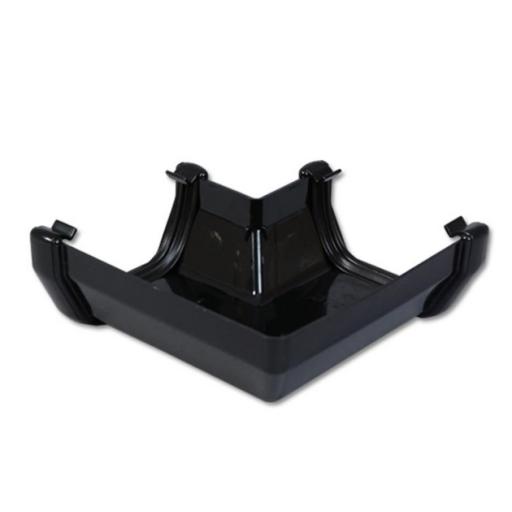 floplast black square 90° gutter angle
