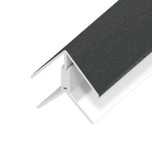 Anthracite Shiplap uPVC 2 Part External Corner Joint