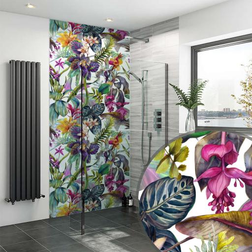 floral dream splashbax shower panel installation