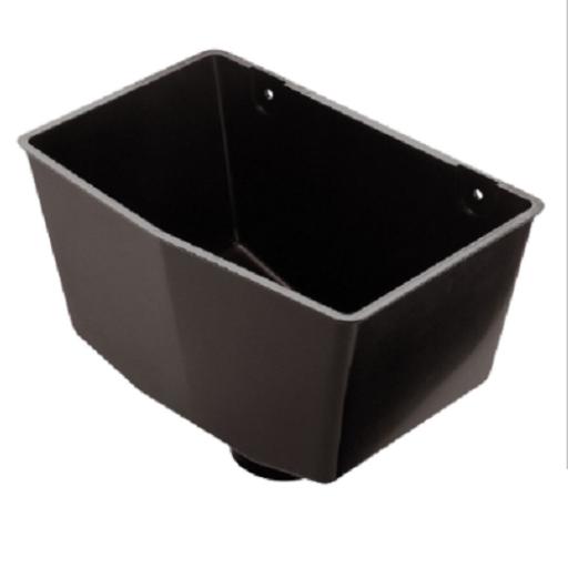 Black Down Pipe Hopper Universal Square or Round