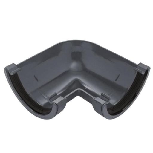 Anthracite Round Gutter 90° Angle