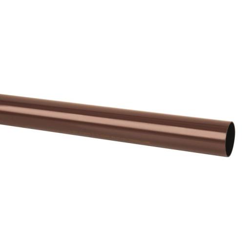 Brown Round Down Pipe 2.5m Length 68mm