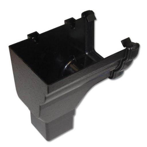 floplast ogee cast iron style left hand stop end outlet