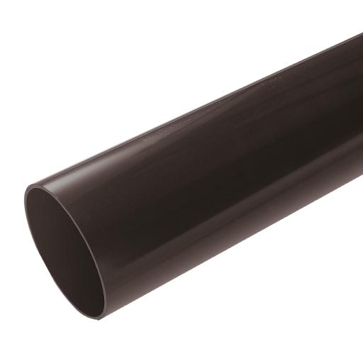 Black Round Down Pipe 2.5mt Length 68mm